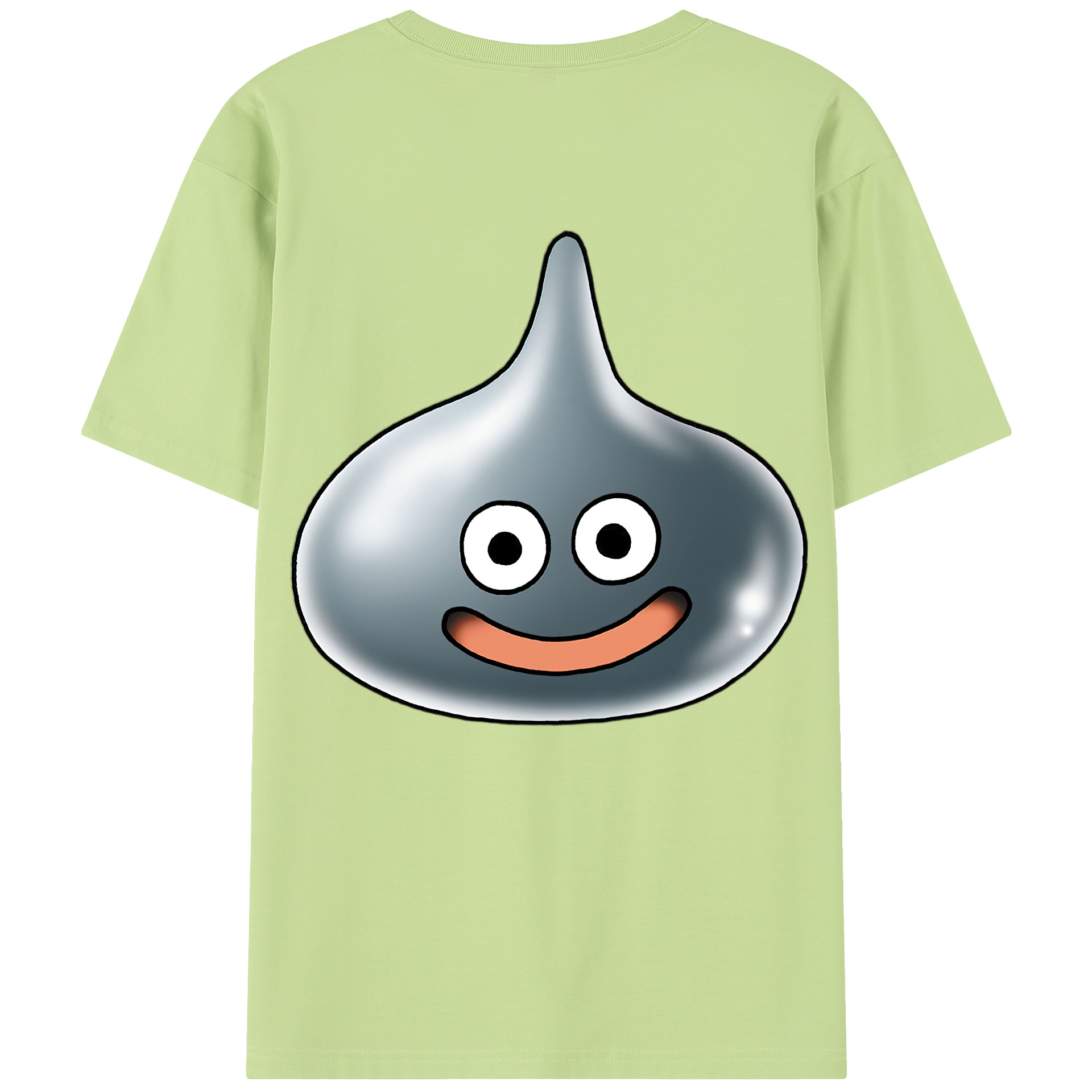 （画像用） ドラゴンクエスト Doragon Kuesuto Dragon Quest 綿100％半袖Tシャツ（背面プリント）
